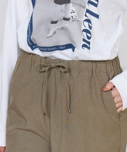 INED（イネド）の「リラックスジャージパンツ（その他パンツ・レディース・ブラック/カーキ/ベージュ・7号/9号/11号）」の11枚目の写真
