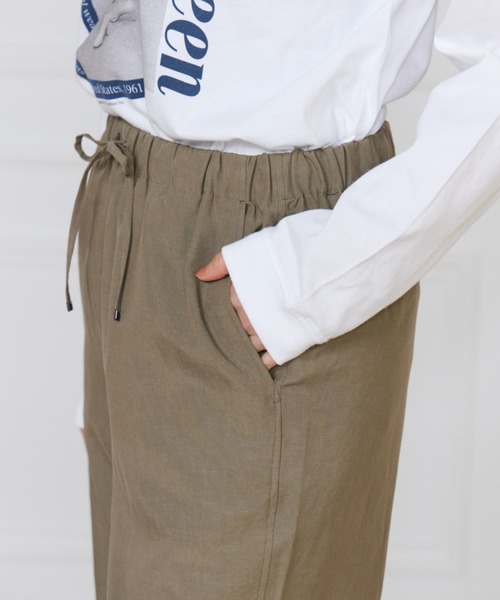 INED（イネド）の「リラックスジャージパンツ（その他パンツ・レディース・ブラック/カーキ/ベージュ・7号/9号/11号）」の12枚目の写真