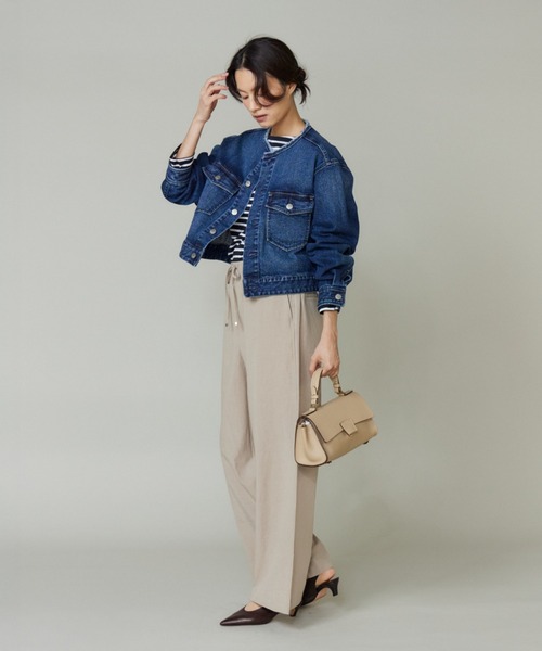 INED（イネド）の「リラックスジャージパンツ（その他パンツ・レディース・ブラック/カーキ/ベージュ・7号/9号/11号）」の20枚目の写真