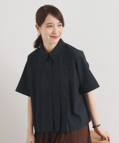 ITS'DEMO（イッツデモ）の「【洗濯機OK】プリーツブラウス（シャツ/ブラウス・レディース・オフホワイト/ライトブルー/ネイビー・00）」の14枚目の写真