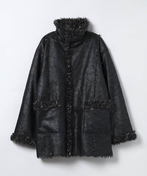 リバーシブルムートンファーコート/579108（ムートンコート