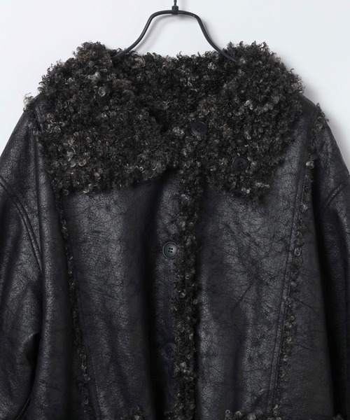 セール】リバーシブルムートンファーコート/579108（ムートンコート