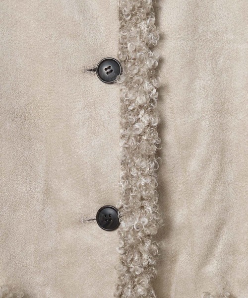 JEANASIS（ジーナシス）の「リバーシブルムートンファーコート/579108（ムートンコート・レディース・ブラック系その他/ホワイト系その他/ブラウン系その他・FREE）」の21枚目の写真