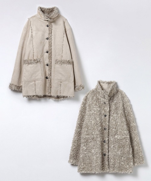 リバーシブルムートンファーコート/579108（ムートンコート