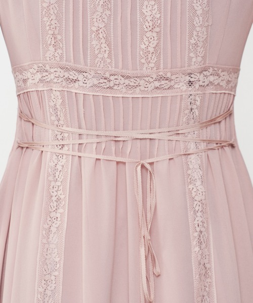 ME COUTURE（ミークチュール）の「シフォンレースピンタックワンピース（ワンピース・レディース・アイボリー/ピンク・1/0/00）」の8枚目の写真