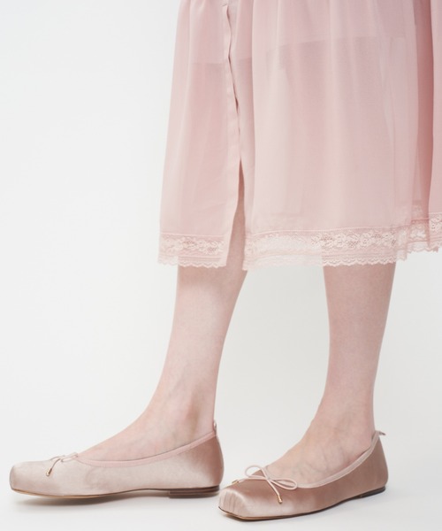 ME COUTURE（ミークチュール）の「シフォンレースピンタックワンピース（ワンピース・レディース・アイボリー/ピンク・1/0/00）」の10枚目の写真