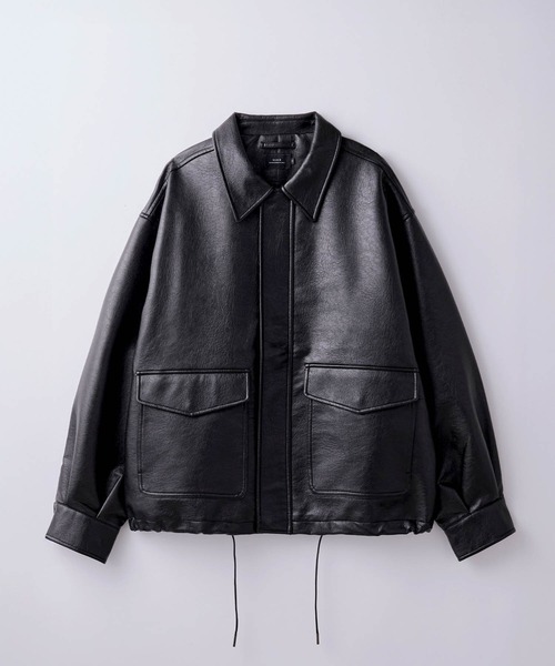 SLICK/スリック】Synthetic Leather A2 Flight Jacket/シンセティック SLICK/スリック】Synthetic Leather A2 Flight Jacket/シンセティック