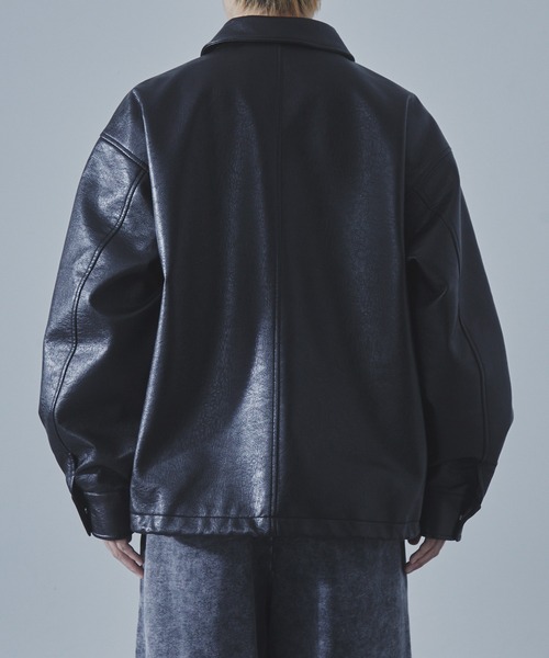 セール】【SLICK/スリック】Synthetic Leather A2 Flight Jacket