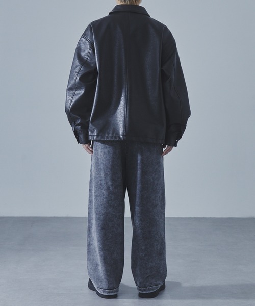 SLICK(スリック)の「【SLICK/スリック】Synthetic Leather A2 Flight Jacket/シンセティックレザーA2フライトジャケット/ ミリタリージャケット(ミリタリージャケット・メンズ・ブラウン/ブラック・1/2/3)」の9枚目の写真