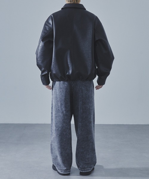 SLICK(スリック)の「【SLICK/スリック】Synthetic Leather A2 Flight Jacket/シンセティックレザーA2フライトジャケット/ ミリタリージャケット(ミリタリージャケット・メンズ・ブラウン/ブラック・1/2/3)」の13枚目の写真