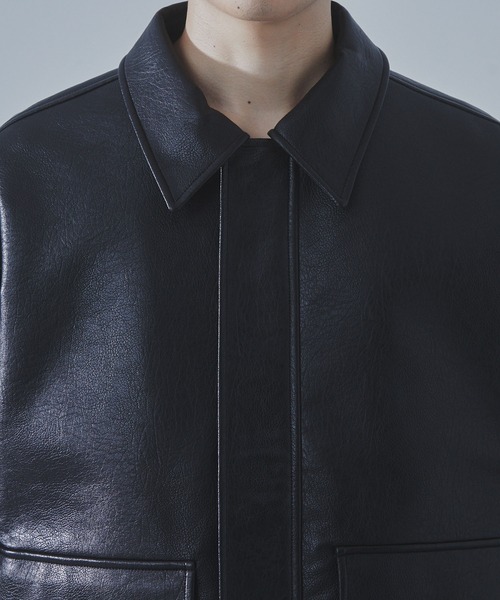 セール】【SLICK/スリック】Synthetic Leather A2 Flight Jacket