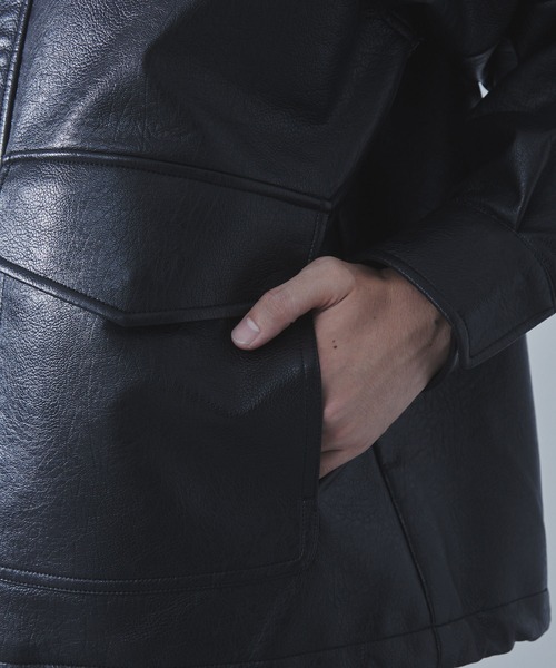 SLICK(スリック)の「【SLICK/スリック】Synthetic Leather A2 Flight Jacket/シンセティックレザーA2フライトジャケット/ ミリタリージャケット(ミリタリージャケット・メンズ・ブラウン/ブラック・1/2/3)」の18枚目の写真