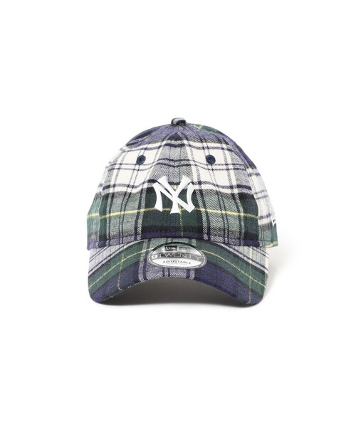 NEW ERA（ニューエラ）の「【別注】NEW ERA / チェック 940 Easy Snap（キャップ・レディース・ネイビー/グリーン/ブラック・ONE SIZE）」の6枚目の写真