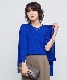 NOLLEY’S Sophi | 《アンサンブル対応》《手洗い可能》ウール100クルーネックカーディガン(カーディガン/ボレロ)