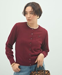 NOLLEY’S Sophi | 《アンサンブル対応》《手洗い可能》ウール100クルーネックカーディガン(カーディガン/ボレロ)