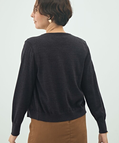 セール】《アンサンブル対応》《手洗い可能》ウール100クルーネック