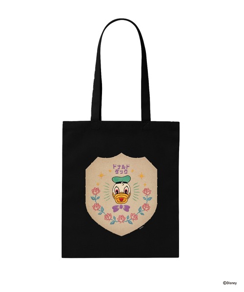 Disney(ディズニー)の「Donald Duck / TOTE Designed by Koichiro Takagi(トートバッグ・メンズ・ブラック/ホワイト・FREE)」の2枚目の写真