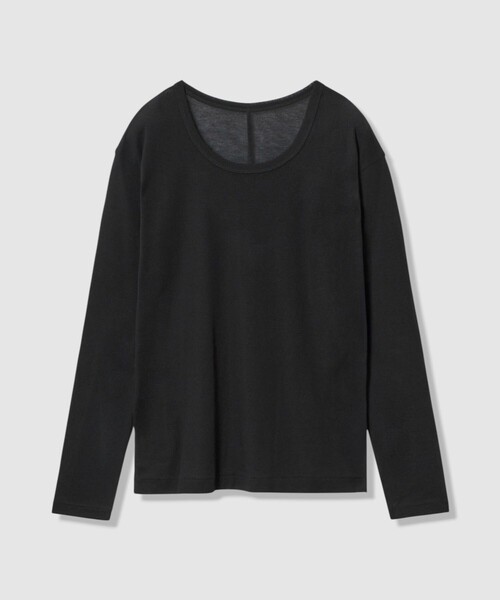 allureville（アルアバイル）の「強撚シアーフライスプルオーバー（Tシャツ/カットソー・レディース・オフホワイト/ブラック/オレンジ・2）」の3枚目の写真