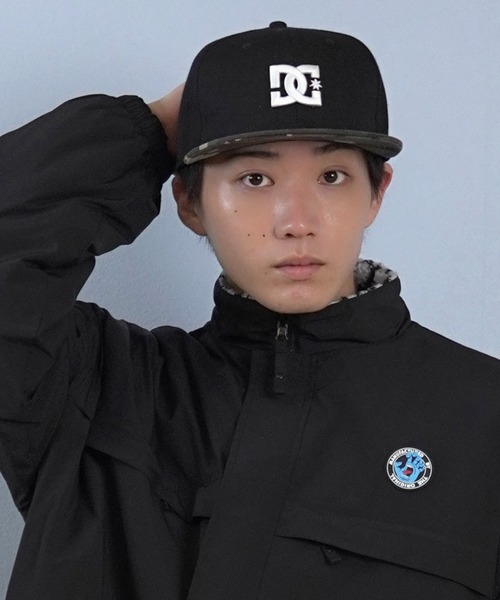 DC(ディーシー)の「DC/ディーシー 25 STAR EMB SNAPBACK キャップ DCP254230(キャップ・メンズ・カモフラージュ/ブラック・FREE)」の2枚目の写真