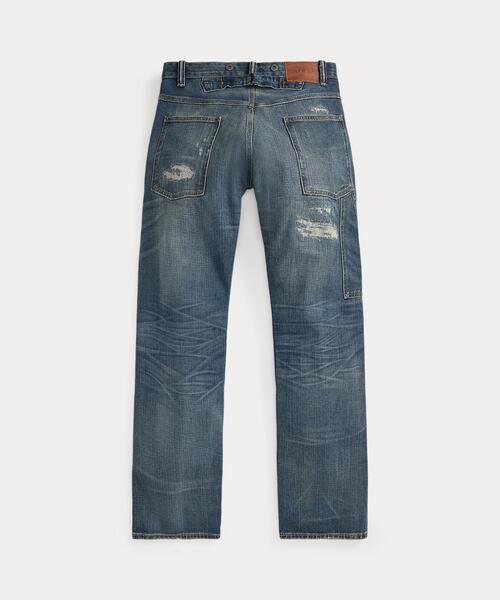 RRL デニム ストレートパンツ RRL ダブルアールエル 国内正規品 USA製 5P 5ポケット ハラコ