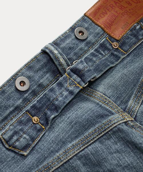 RRL(ダブル アール エル)の「ストレート フィット Brayton ディストレスト ジーンズ(デニムパンツ・メンズ・ブルー・30/32/30/30/29/30/28/30/40/32/38/32/36/32/34/32/33/32/32/32/32/30/31/32/31/30)」の5枚目の写真