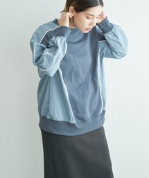 サイド切り替え裏毛スウェット