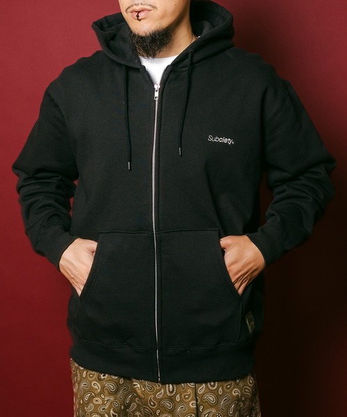 Subciety(サブサエティ)の「Trademark zip hoodie(パーカー・メンズ・グレー/ネイビー/チャコール/ブラック・X-LARGE/LARGE/MEDIUM/SMALL/X-SMALL/XX-LARGE)」の1枚目の写真