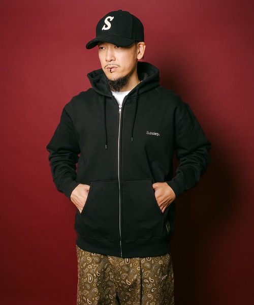 Subciety(サブサエティ)の「Trademark zip hoodie(パーカー・メンズ・グレー/ネイビー/チャコール/ブラック・X-LARGE/LARGE/MEDIUM/SMALL/X-SMALL/XX-LARGE)」の9枚目の写真
