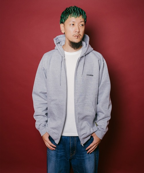Subciety(サブサエティ)の「Trademark zip hoodie(パーカー・メンズ・グレー/ネイビー/チャコール/ブラック・X-LARGE/LARGE/MEDIUM/SMALL/X-SMALL/XX-LARGE)」の10枚目の写真