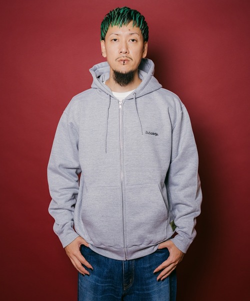 Subciety(サブサエティ)の「Trademark zip hoodie(パーカー・メンズ・グレー/ネイビー/チャコール/ブラック・X-LARGE/LARGE/MEDIUM/SMALL/X-SMALL/XX-LARGE)」の11枚目の写真