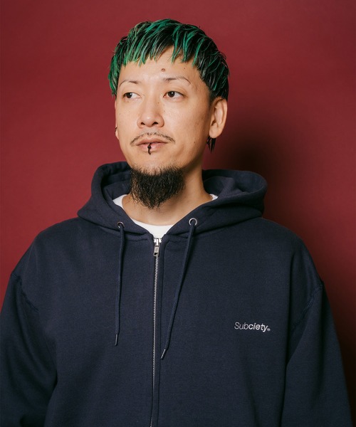 Subciety(サブサエティ)の「Trademark zip hoodie(パーカー・メンズ・グレー/ネイビー/チャコール/ブラック・X-LARGE/LARGE/MEDIUM/SMALL/X-SMALL/XX-LARGE)」の16枚目の写真