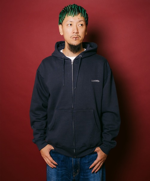 Subciety(サブサエティ)の「Trademark zip hoodie(パーカー・メンズ・グレー/ネイビー/チャコール/ブラック・X-LARGE/LARGE/MEDIUM/SMALL/X-SMALL/XX-LARGE)」の17枚目の写真