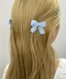 【ら ページ】ヘアリボン 2点 WEGO/【2点セット】ナローリボンクリップ（バレッタ/ヘア