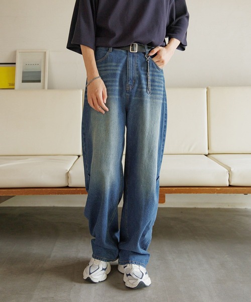 GLOBAL WORK(グローバルワーク)の「BOYデザインデニム/AND YUA ANY/589038(デニムパンツ・キッズ・ブラウン系その他7/ブルー系その他7・MEDIUM/LARGE)」の5枚目の写真