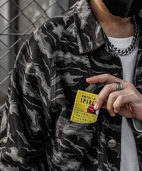 DIVINER(ディヴァイナー)の「【DIVINER】Tiger Camo Coveralls Jacket(カバーオール・メンズ・カモフラージュ・M/L/XL)」の5枚目の写真