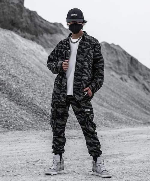 DIVINER(ディヴァイナー)の「【DIVINER】Tiger Camo Coveralls Jacket(カバーオール・メンズ・カモフラージュ・M/L/XL)」の6枚目の写真