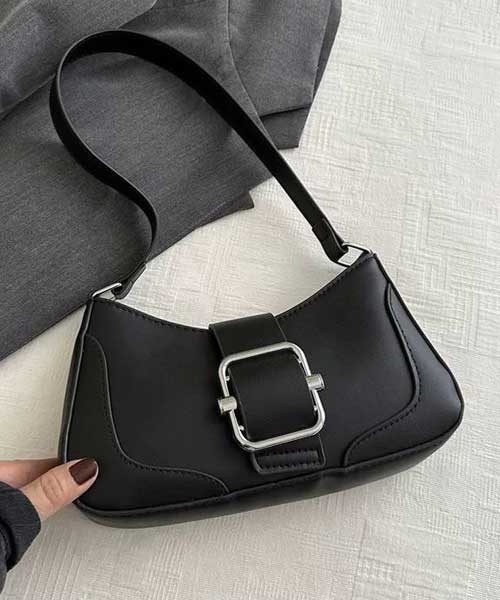 LUGG NAGG(ラグナグ)の「【LUGG NAGG/ラグナグ】フェイクレザー ワンベルト ハンドバック(ハンドバッグ・レディース・ブラック/シルバー/アイボリー/ベージュ/ブラウン・FREE)」の6枚目の写真