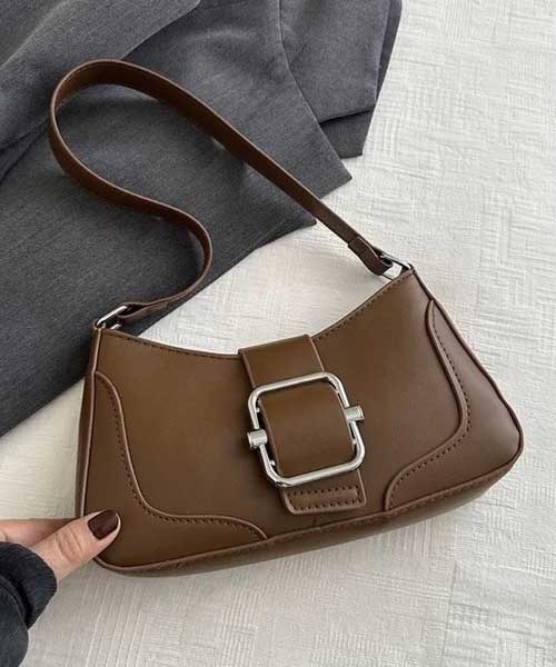LUGG NAGG(ラグナグ)の「【LUGG NAGG/ラグナグ】フェイクレザー ワンベルト ハンドバック(ハンドバッグ・レディース・ブラック/シルバー/アイボリー/ベージュ/ブラウン・FREE)」の8枚目の写真