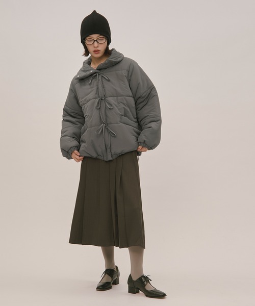 loin nuit ロワンニュイ ribbon padding blouson ribbon padding blouson / リボンパディングブルゾン（ブルゾン