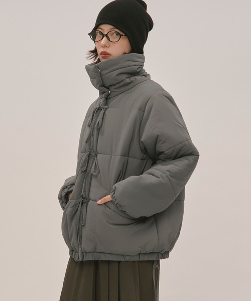 ribbon padding blouson / リボンパディングブルゾン（ブルゾン