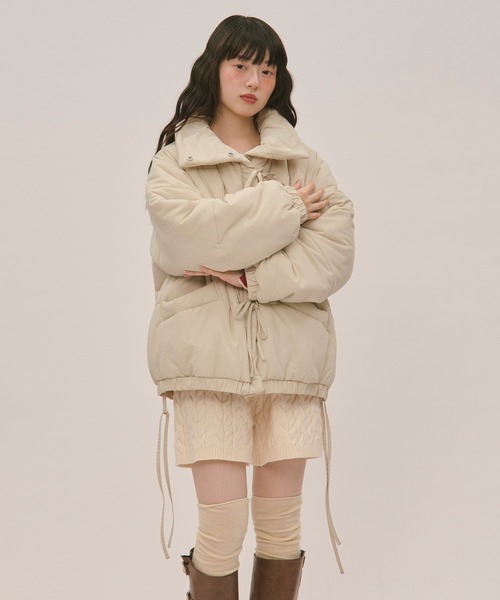 ribbon padding blouson / リボンパディングブルゾン（ブルゾン