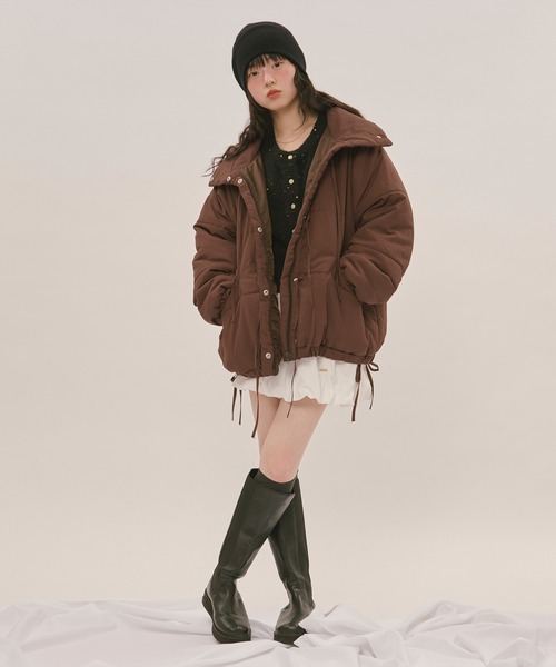 ribbon padding blouson / リボンパディングブルゾン（ブルゾン