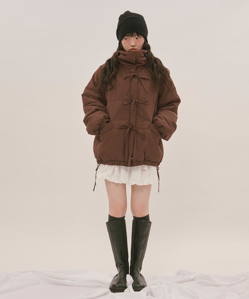 ribbon padding blouson / リボンパディングブルゾン（ブルゾン