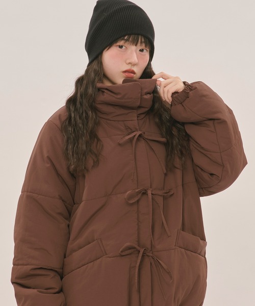 loin nuit ロワンニュイ ribbon padding blouson ribbon padding blouson / リボンパディングブルゾン（ブルゾン