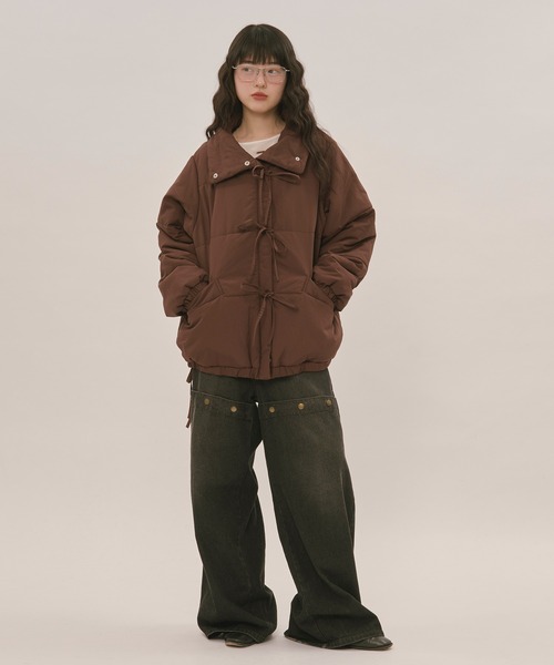 ribbon padding blouson / リボンパディングブルゾン（ブルゾン