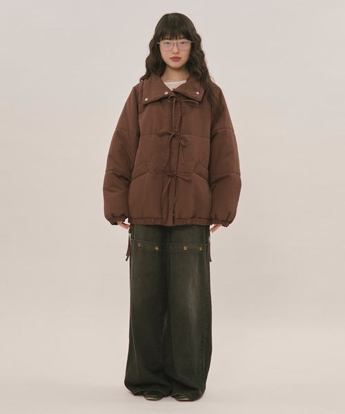 ribbon padding blouson / リボンパディングブルゾン（ブルゾン