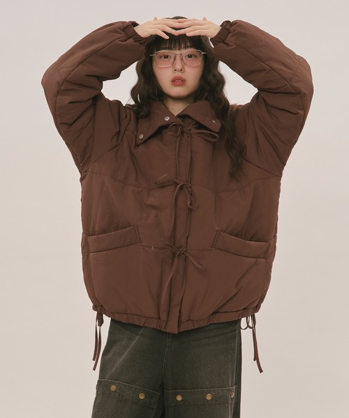 ribbon padding blouson / リボンパディングブルゾン（ブルゾン