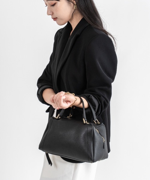 LORISTELLA（ロリステッラ）の「【LORISTELLA/ロリステッラ】2WAY レザー ハンドバッグ ショルダーバッグ DENIA イタリア製（ショルダーバッグ・レディース・ブラウン/ダークブラウン/スモークピンク/ブラック・FREE）」の9枚目の写真