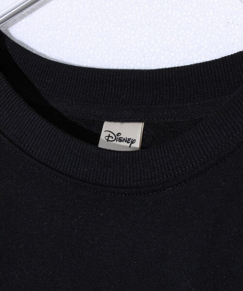 GLOSTER（グロスター）の「【ミッキー】UNISEX アップリケ＆フロッキー＆横振り刺繍 裏起毛スウェット（スウェット・メンズ・グレイッシュベージュ/ブラック/オフホワイト/ライトグレー/サックスブルー/チャコールグレー・L/M/XL）」の16枚目の写真