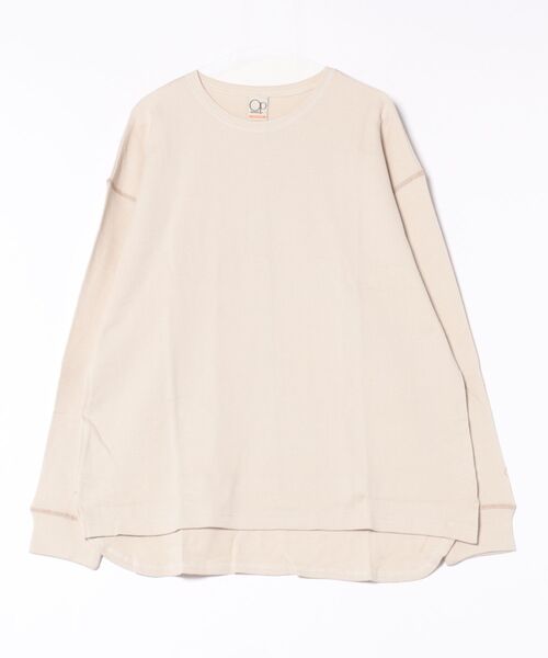 Ocean Pacific(オーシャンパシフィック)の「【OP:オーピー】レディース無地ロングTシャツ(Tシャツ/カットソー・レディース・アイボリー・LARGE/MEDIUM)」の3枚目の写真